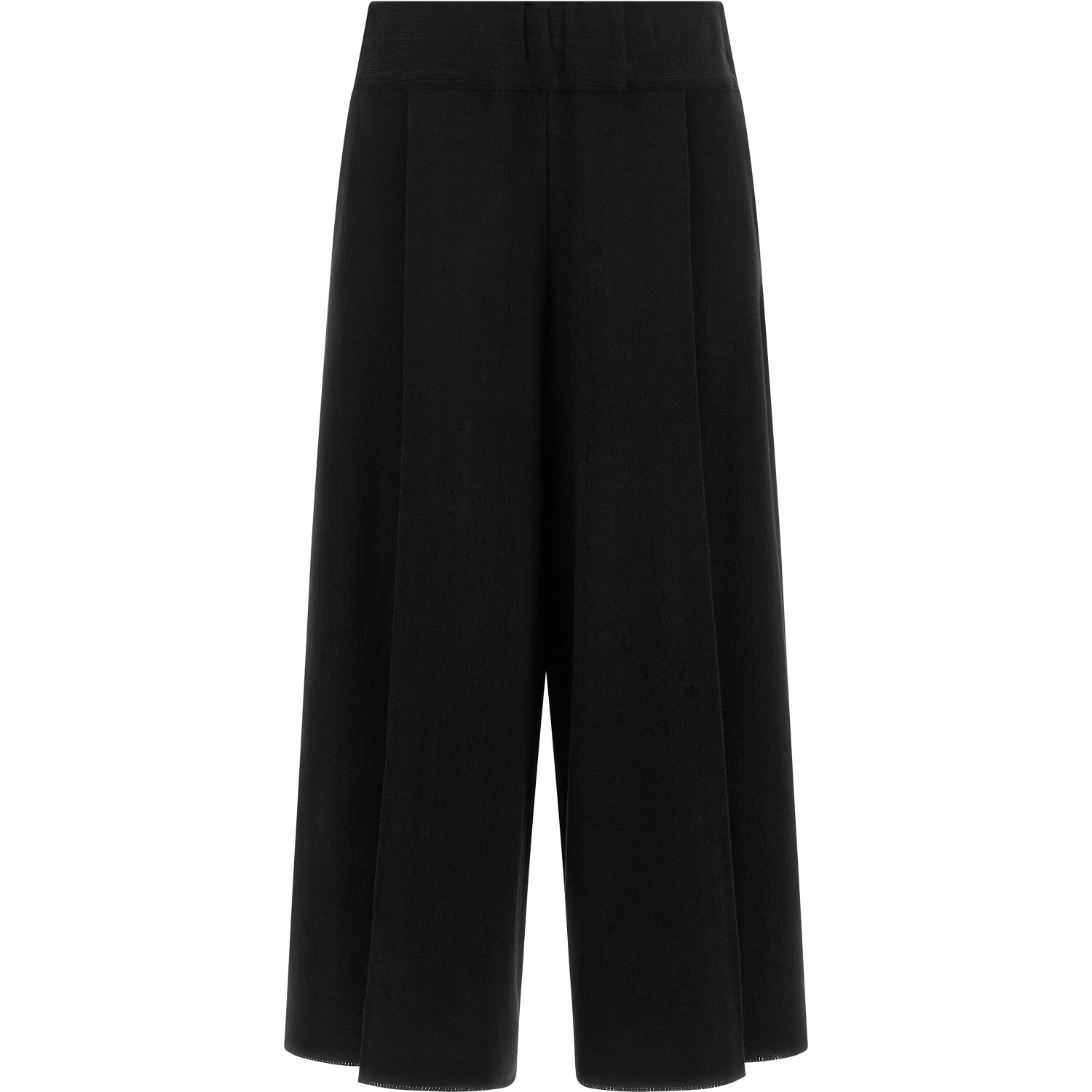 Black Cotton Casual Pants