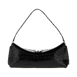 Black Calfskin Shoulder Bag