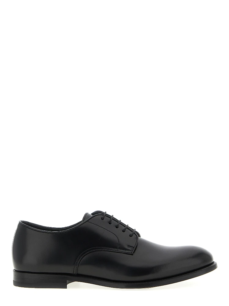 Black Calfskin Oxfords And Derbies