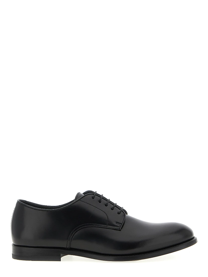 Black Calfskin Oxfords And Derbies