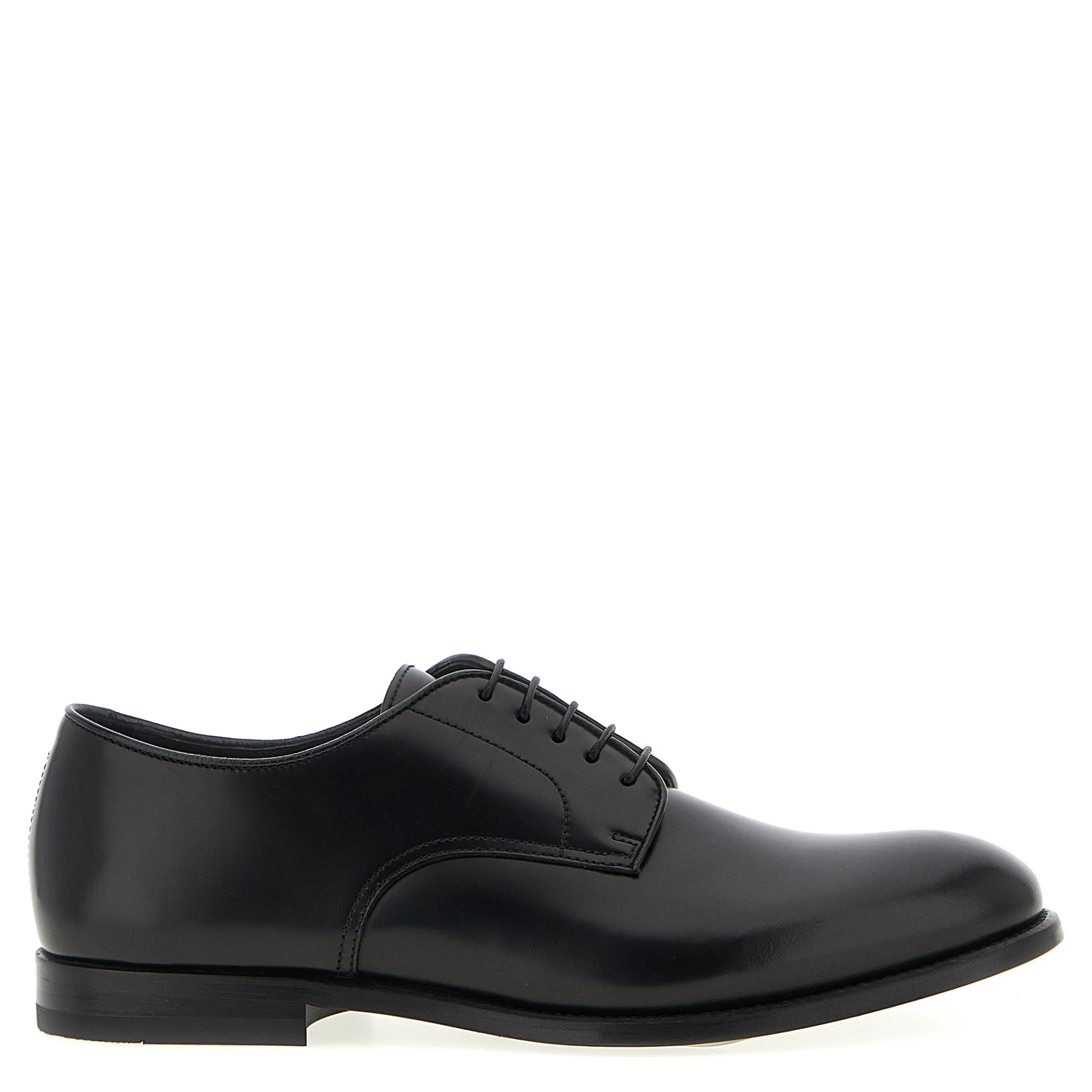 Black Calfskin Oxfords And Derbies