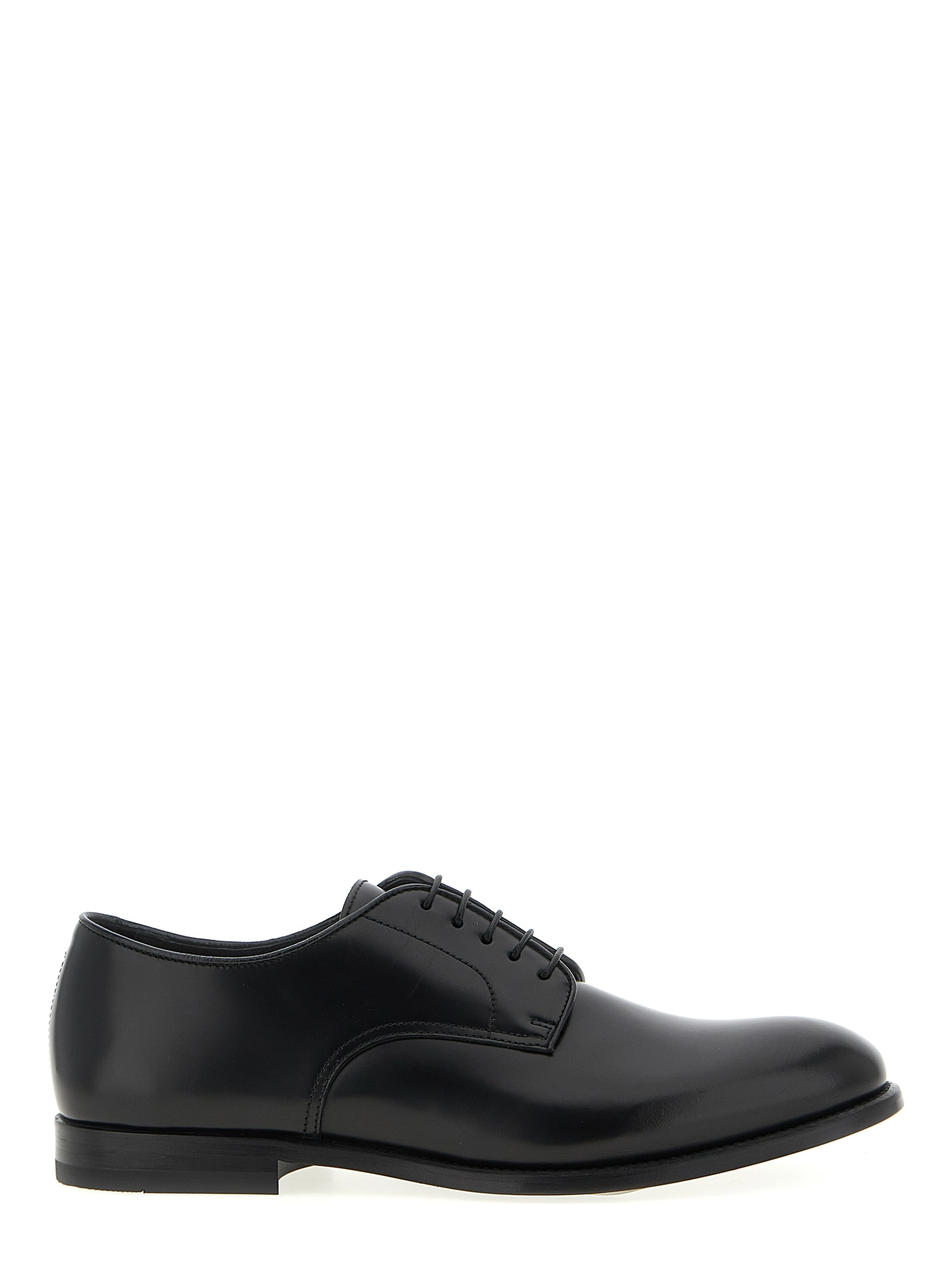 Black Calfskin Oxfords And Derbies