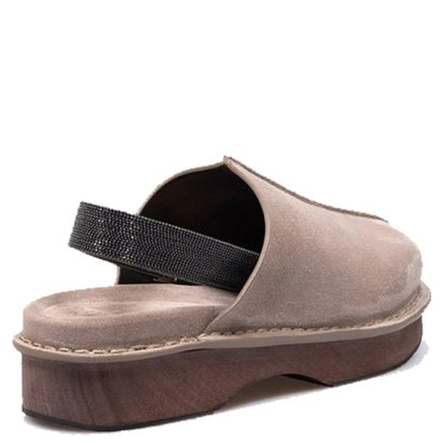 Brown Leather Mules