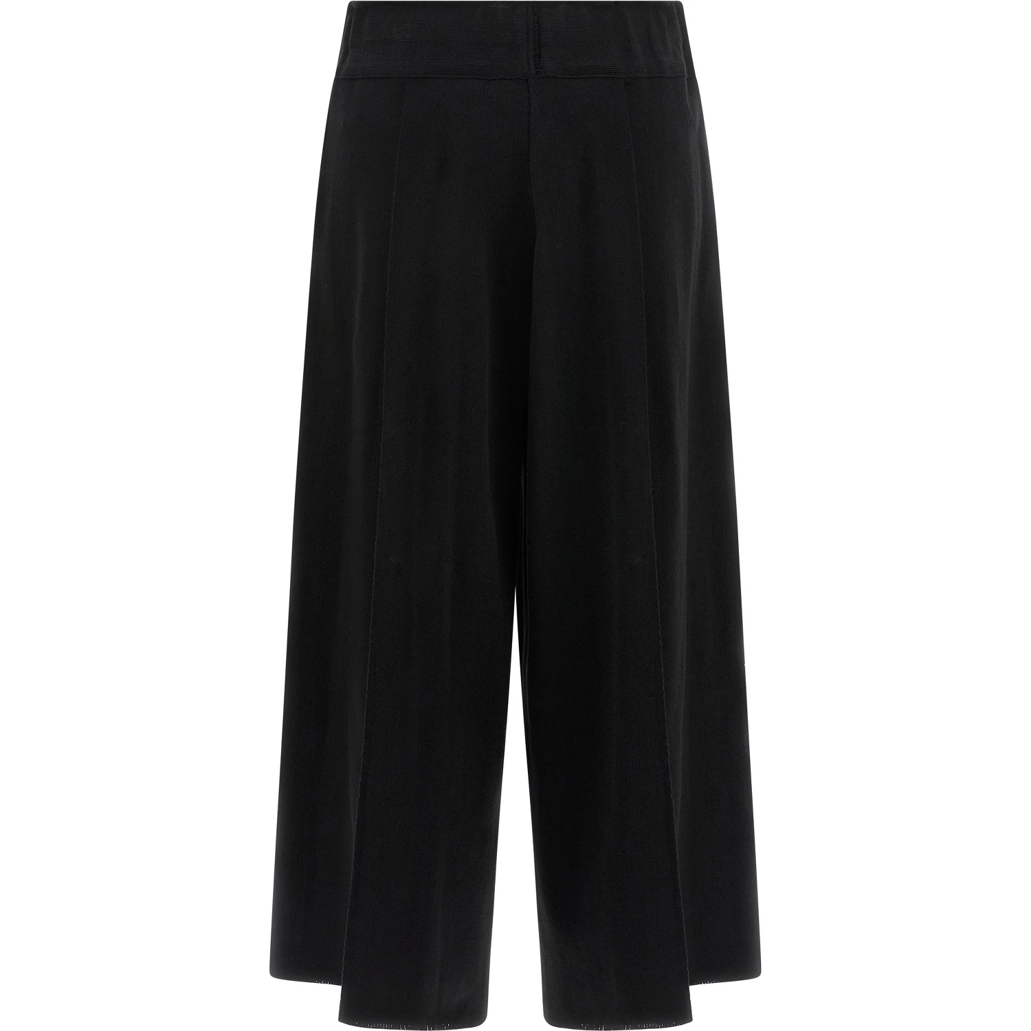 Black Cotton Casual Pants
