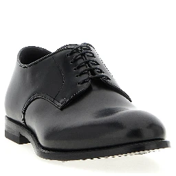 Black Calfskin Oxfords And Derbies