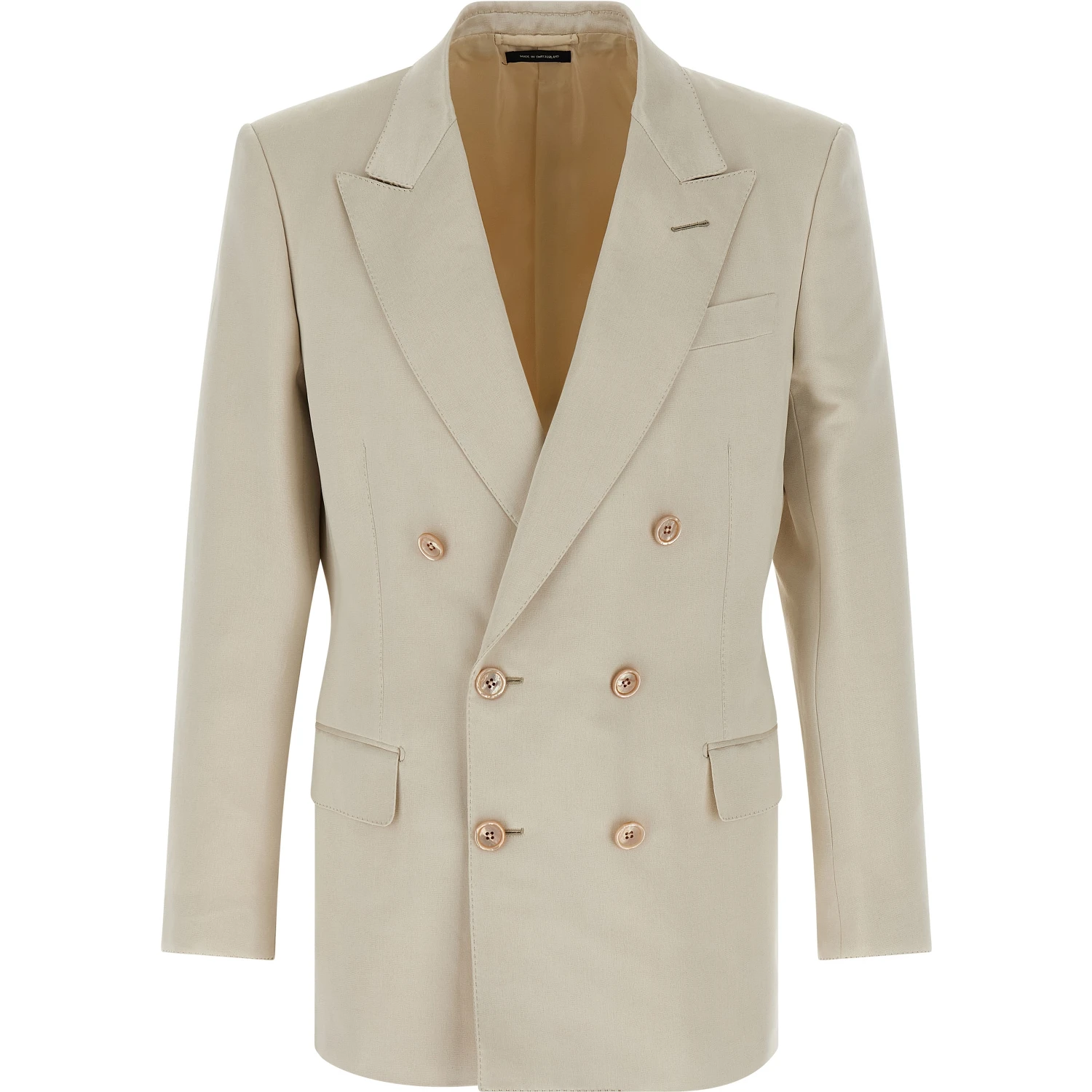 Beige Cotton Blazer