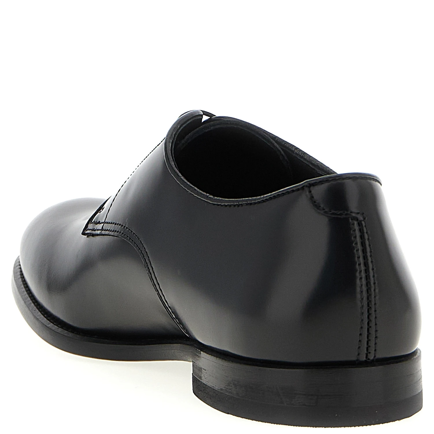 Black Calfskin Oxfords And Derbies