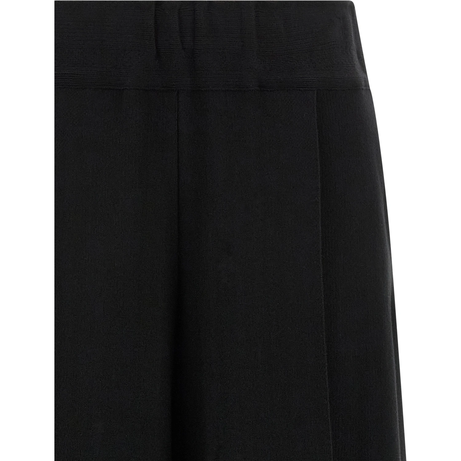 Black Cotton Casual Pants