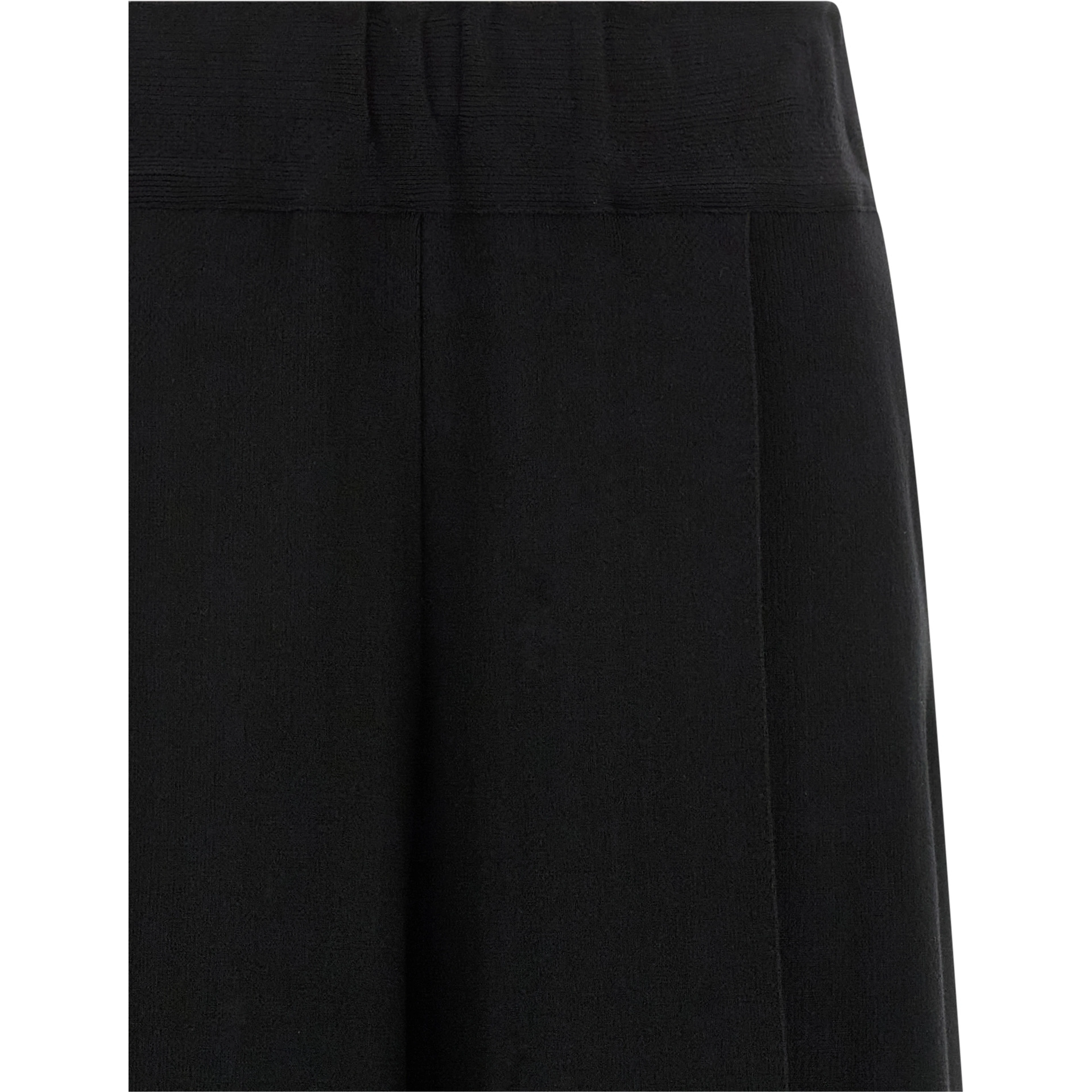 Black Cotton Casual Pants