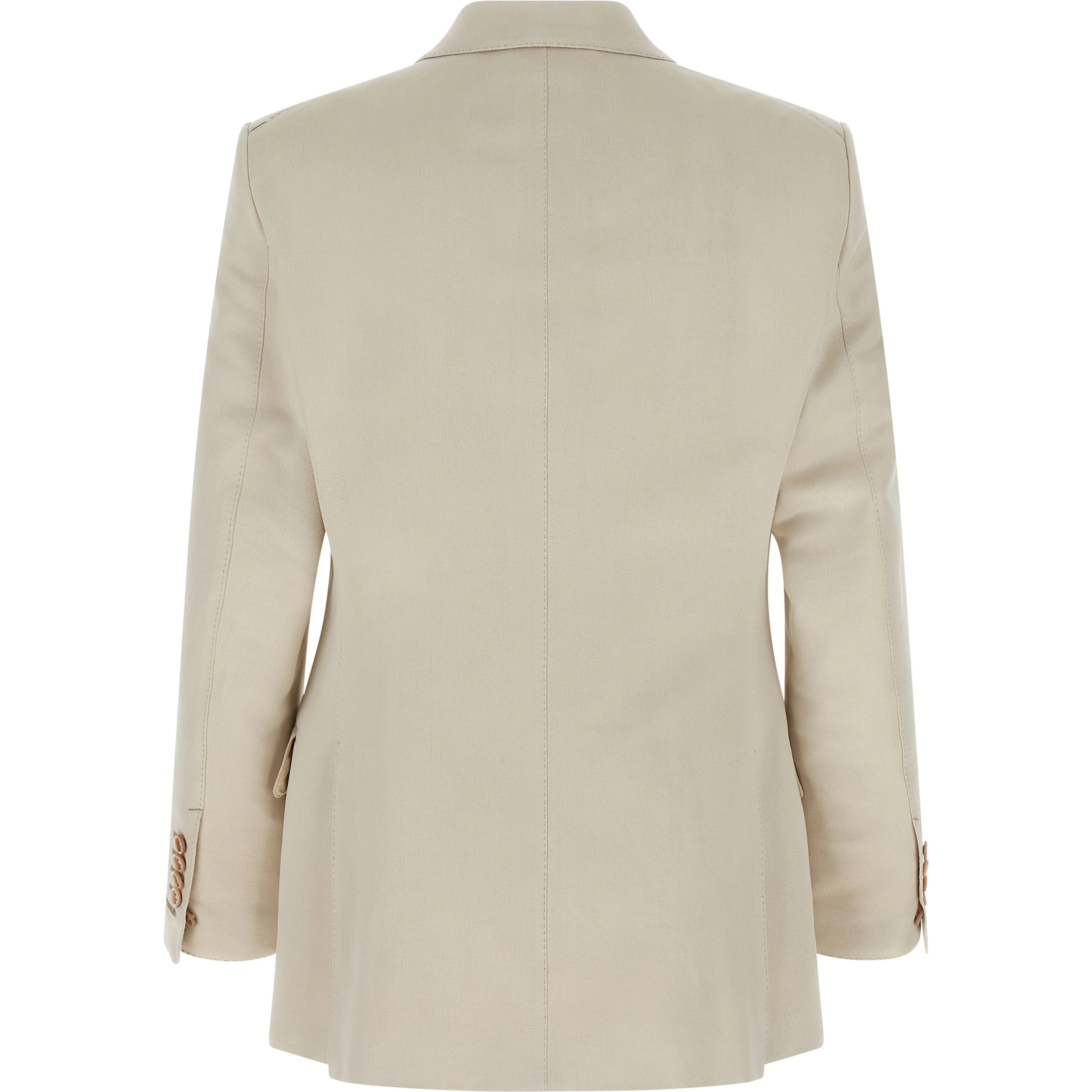 Beige Cotton Blazer