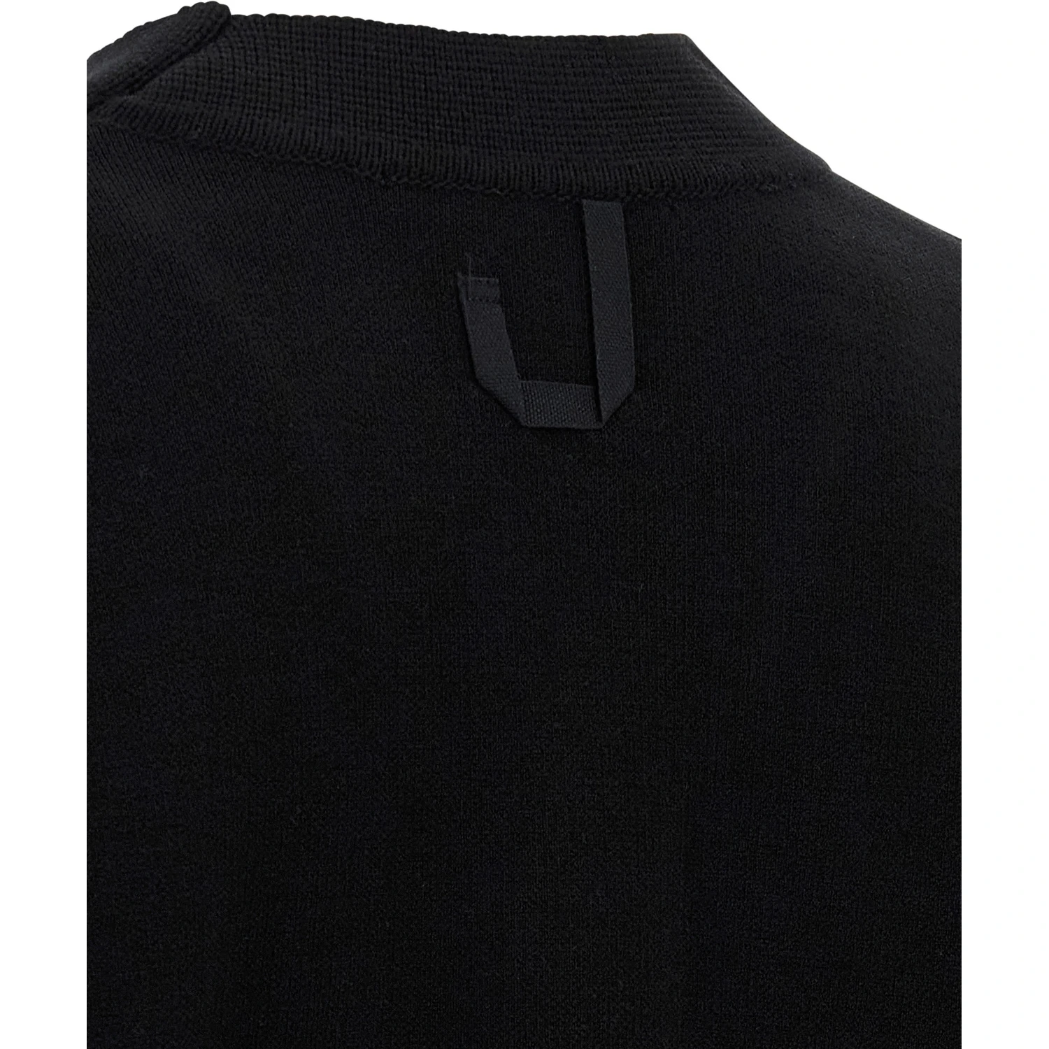 Black Merino Wool Cardigan