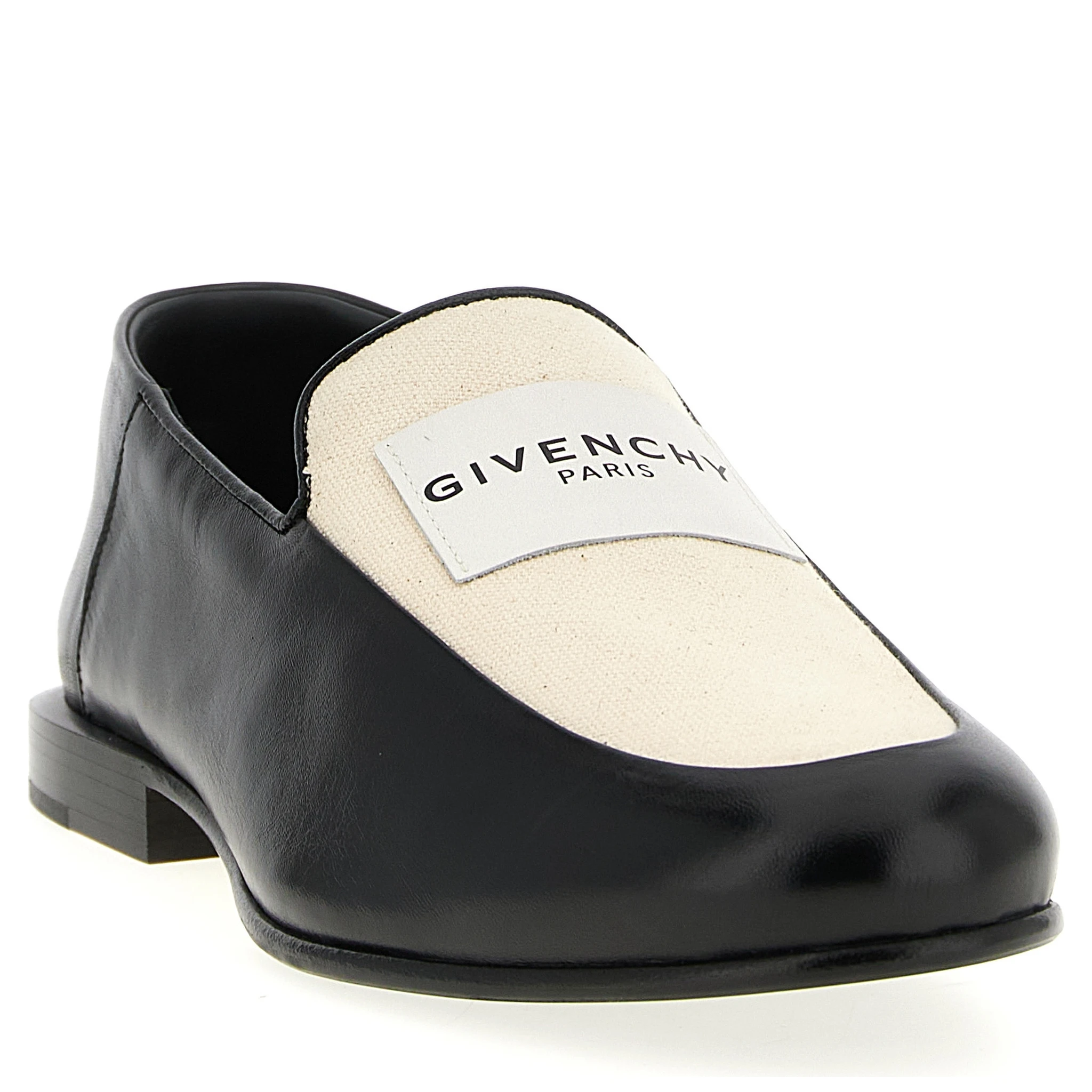 Black Lamb Leather Slip-On Loafers