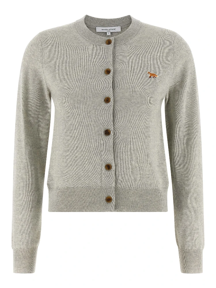 Gray Virgin Wool Cardigan