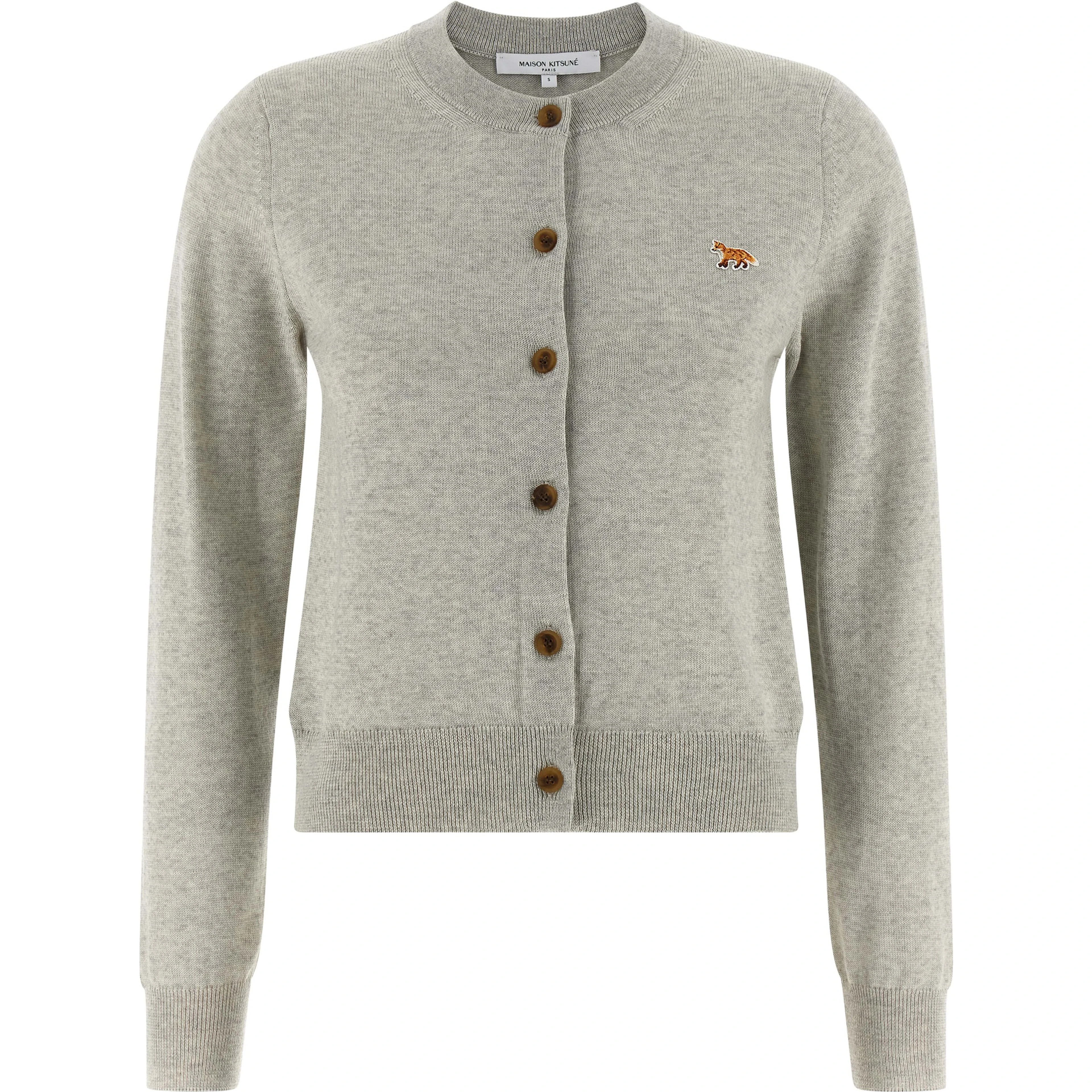 Gray Virgin Wool Cardigan