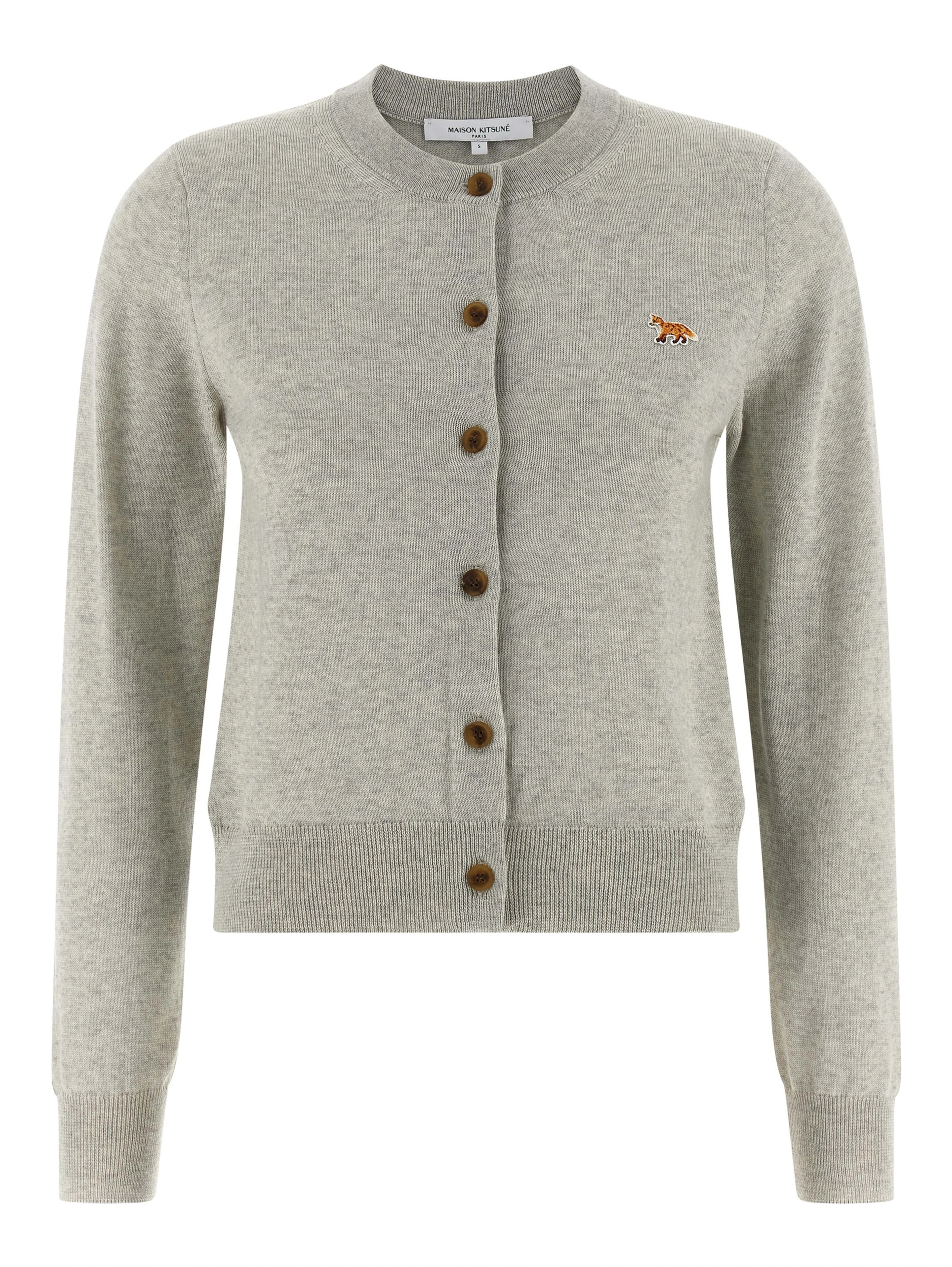 Gray Virgin Wool Cardigan