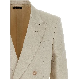 Beige Cotton Blazer