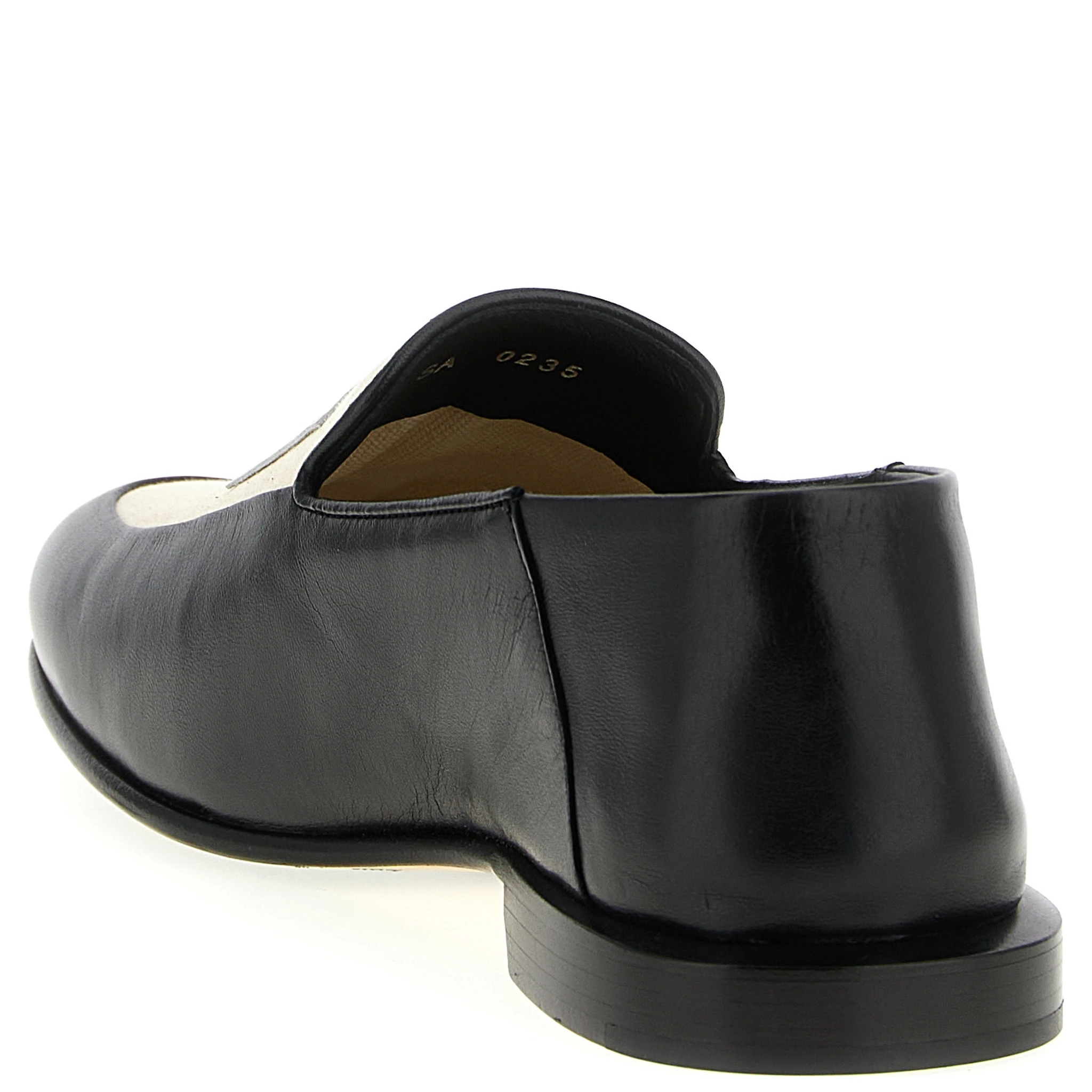 Black Lamb Leather Slip-On Loafers