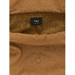 Beige Lamb Leather Shoulder Bag