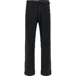 Black Cotton Casual Pants