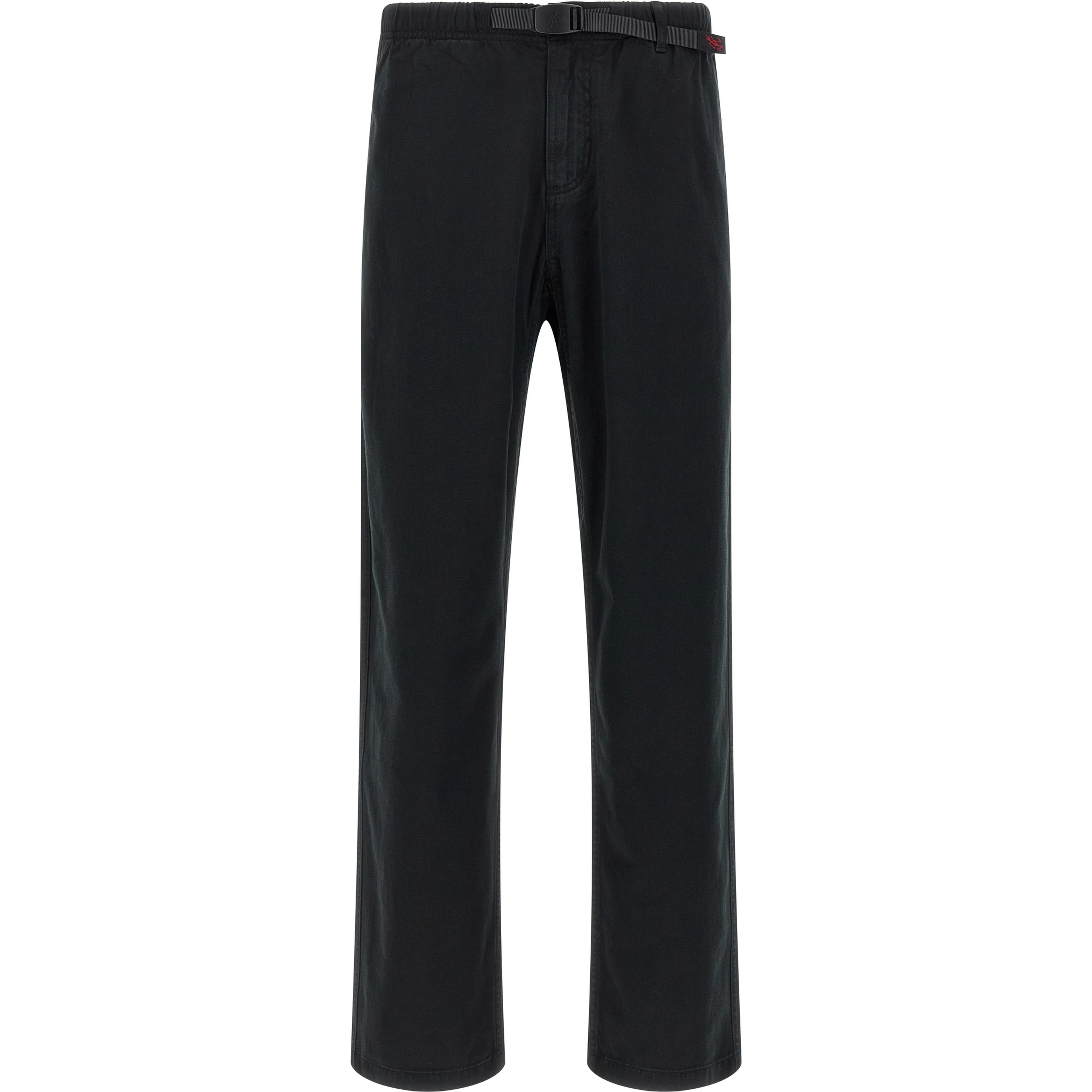 Black Cotton Casual Pants