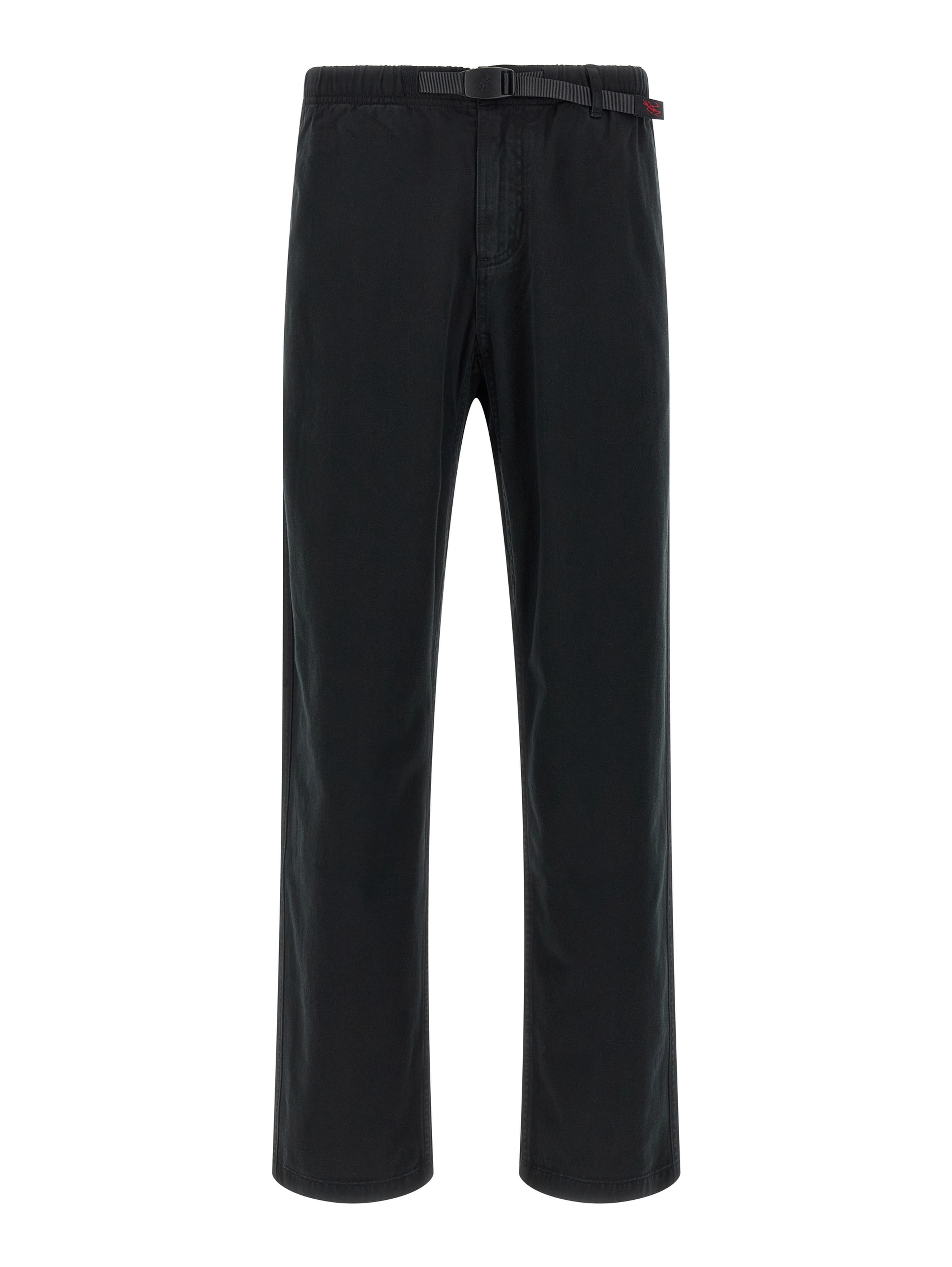 Black Cotton Casual Pants