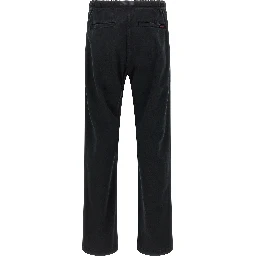 Black Cotton Casual Pants