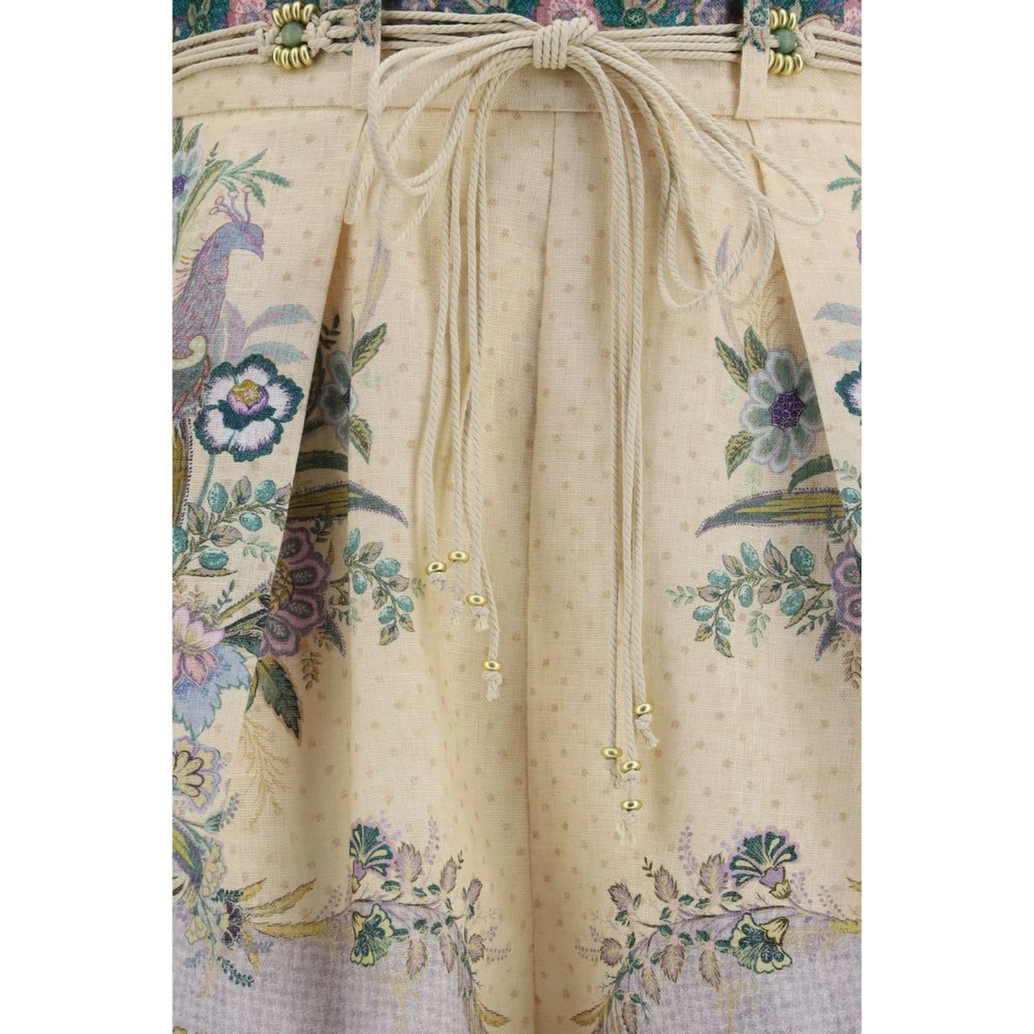 Multicolor Linen Bermuda Shorts