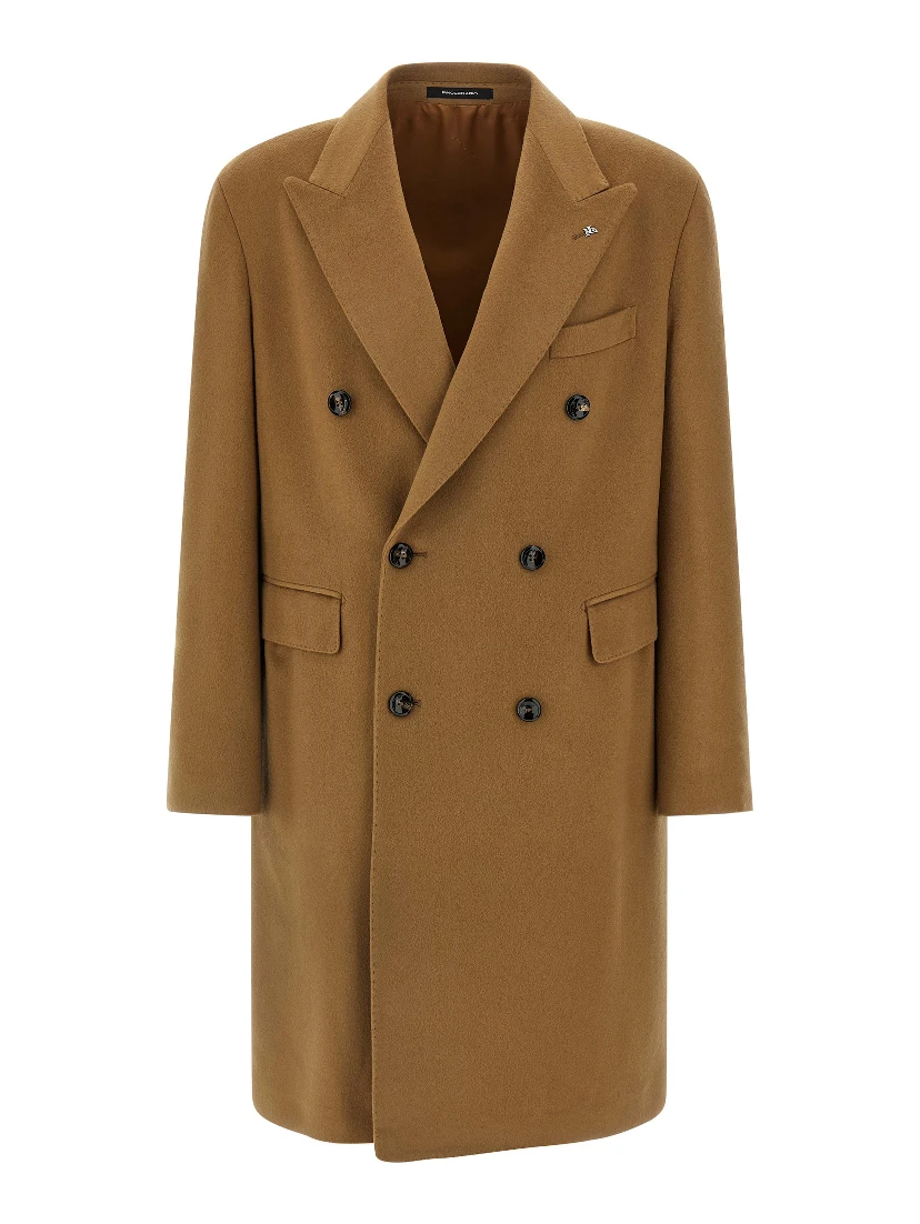 Beige Virgin Wool Coat