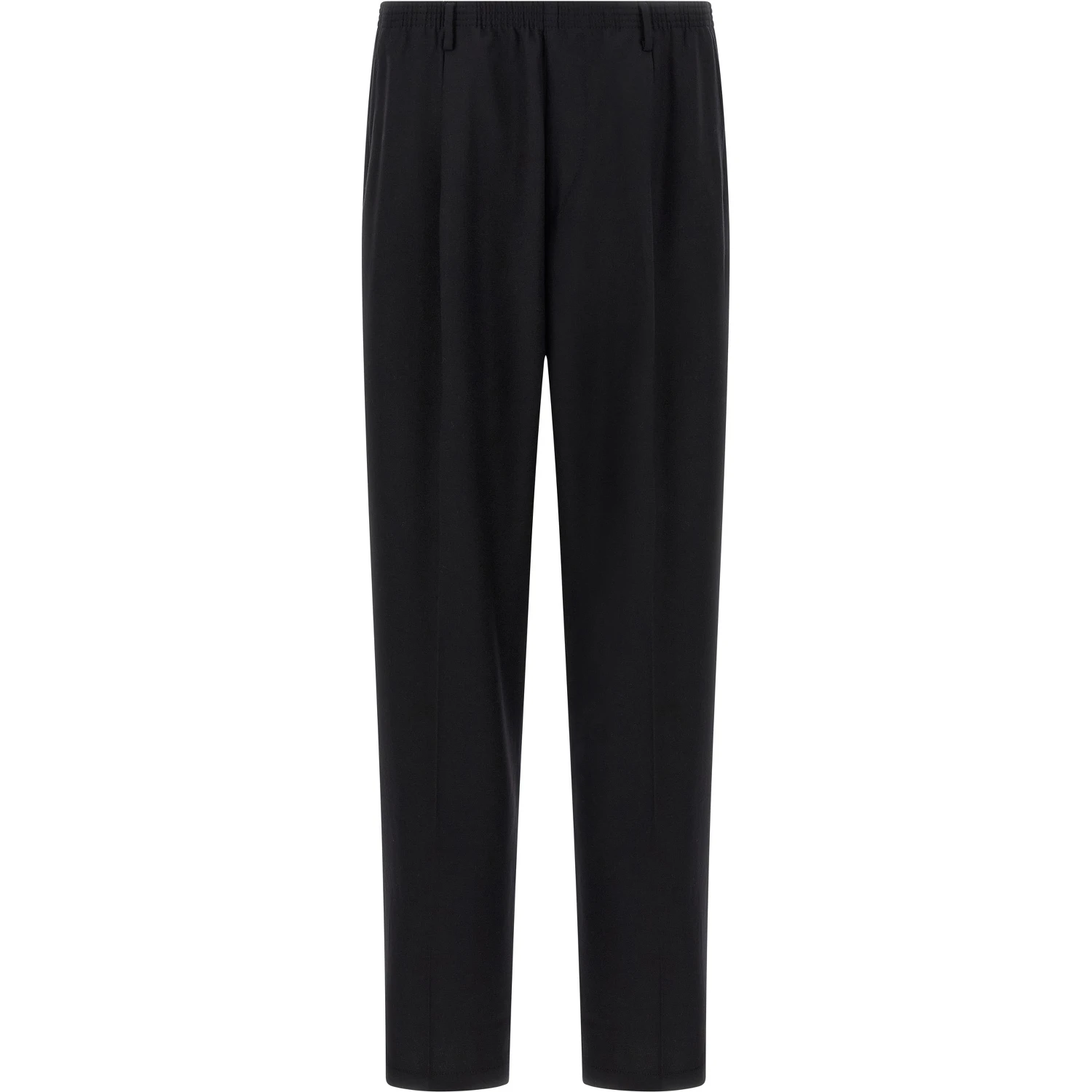 Black Wool Casual Pants