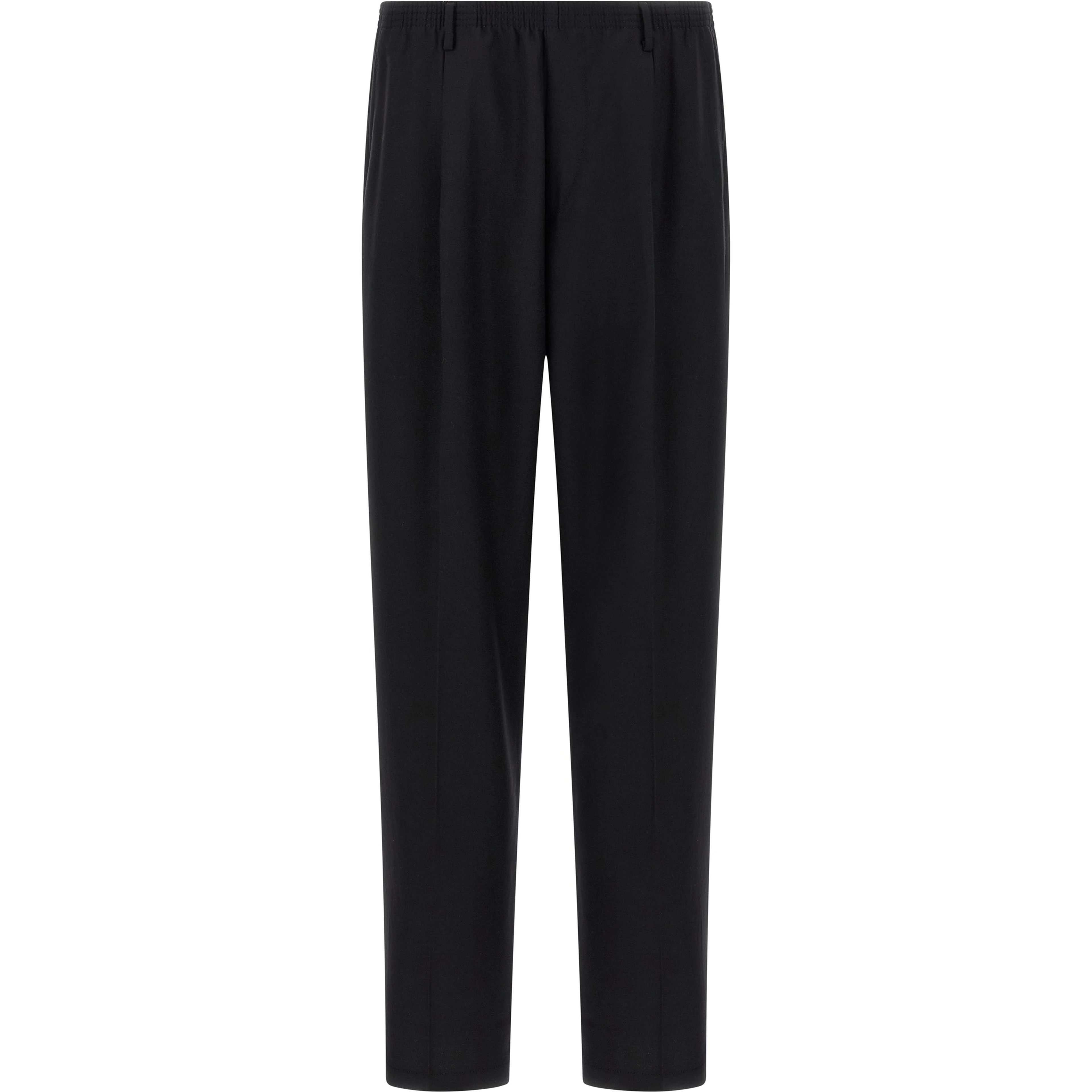 Black Wool Casual Pants