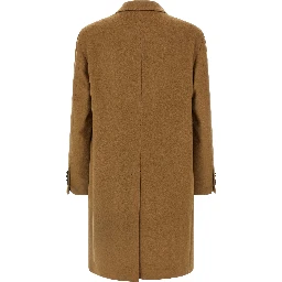 Beige Virgin Wool Coat