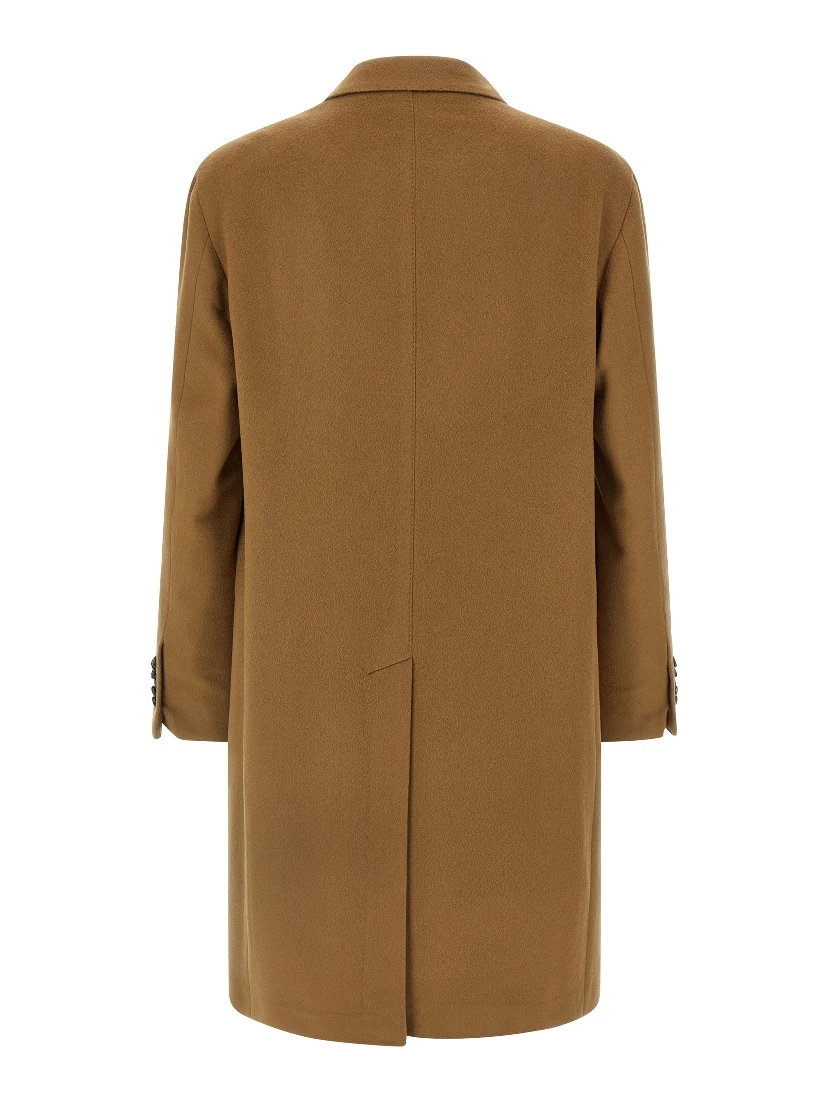 Beige Virgin Wool Coat