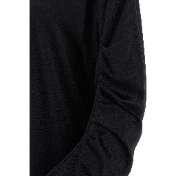 Black Cotton Long Sleeve T-Shirt