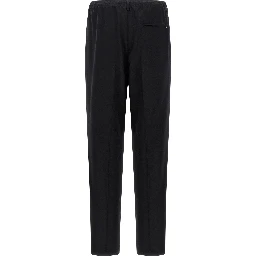 Black Wool Casual Pants