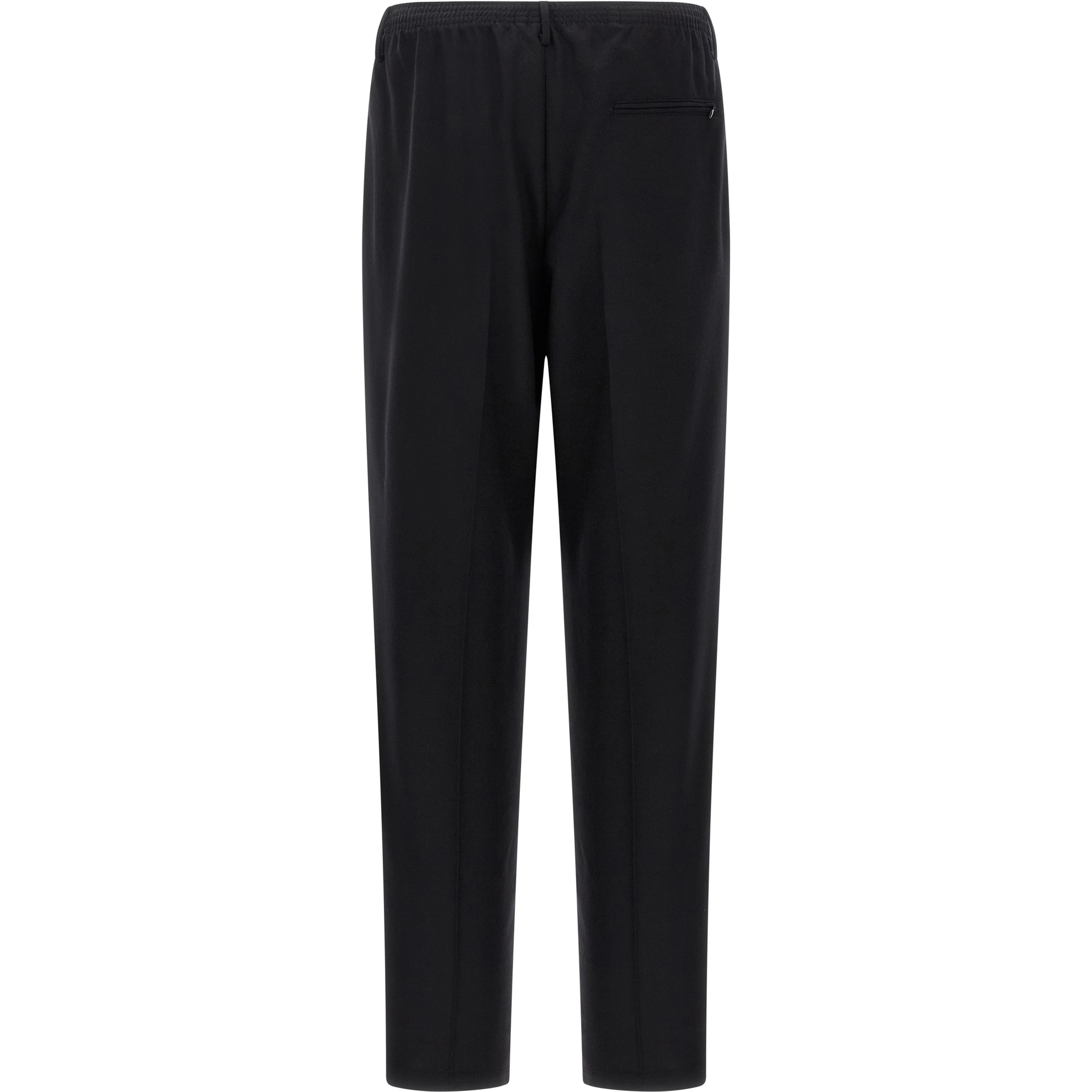 Black Wool Casual Pants