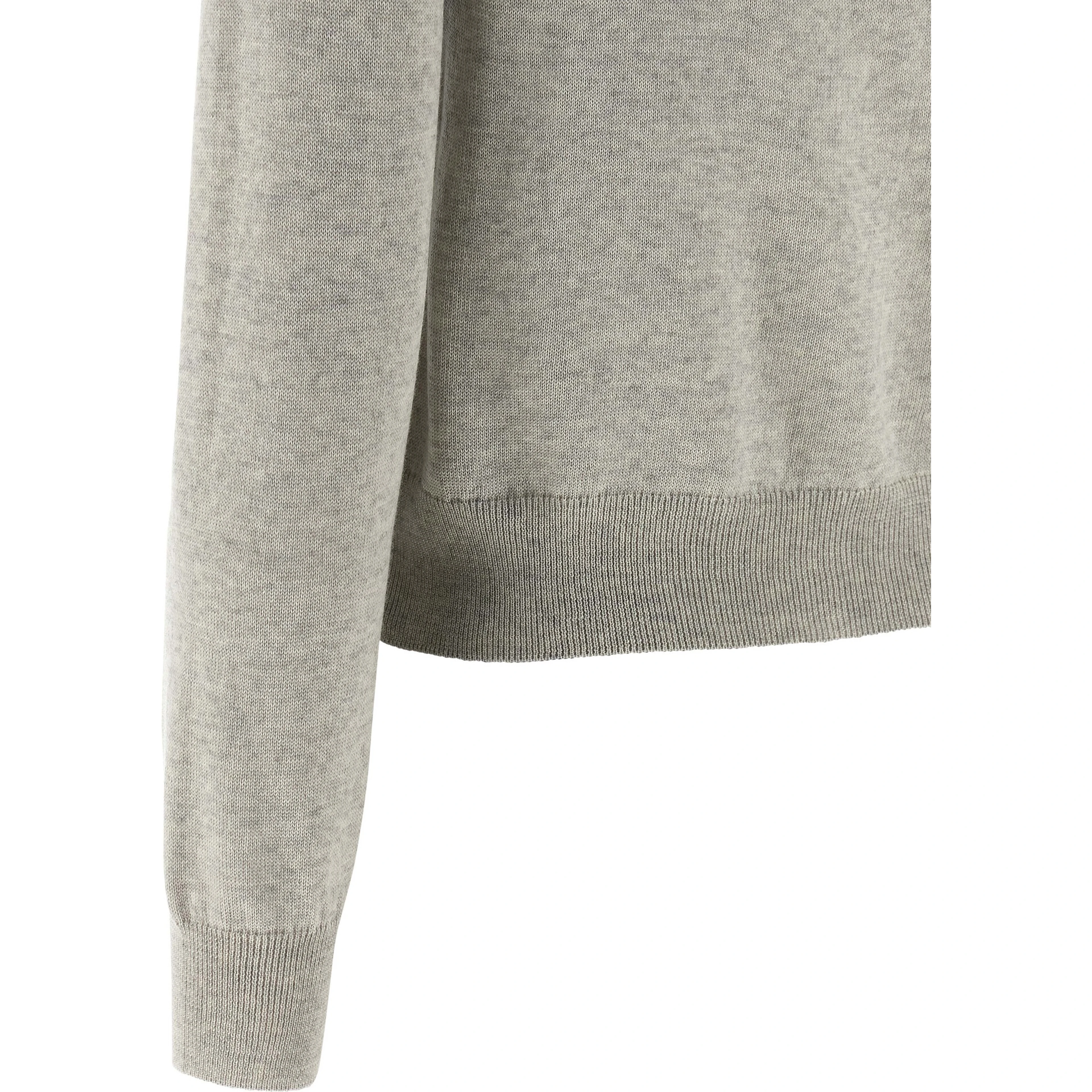 Gray Virgin Wool Cardigan