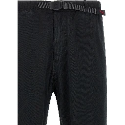 Black Cotton Casual Pants