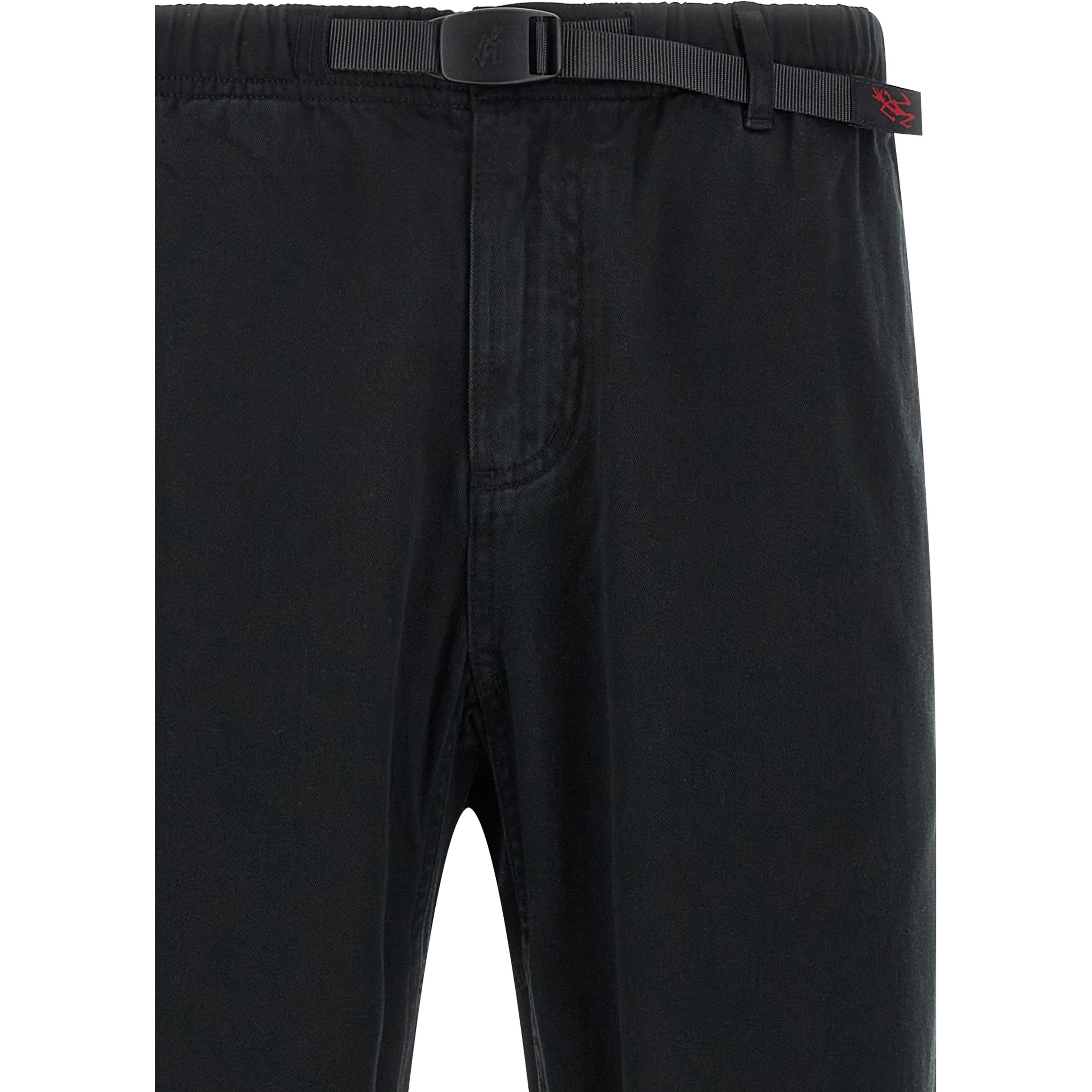 Black Cotton Casual Pants