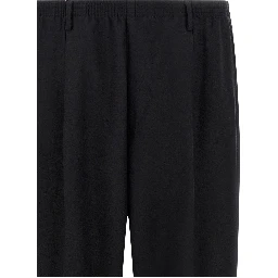 Black Wool Casual Pants