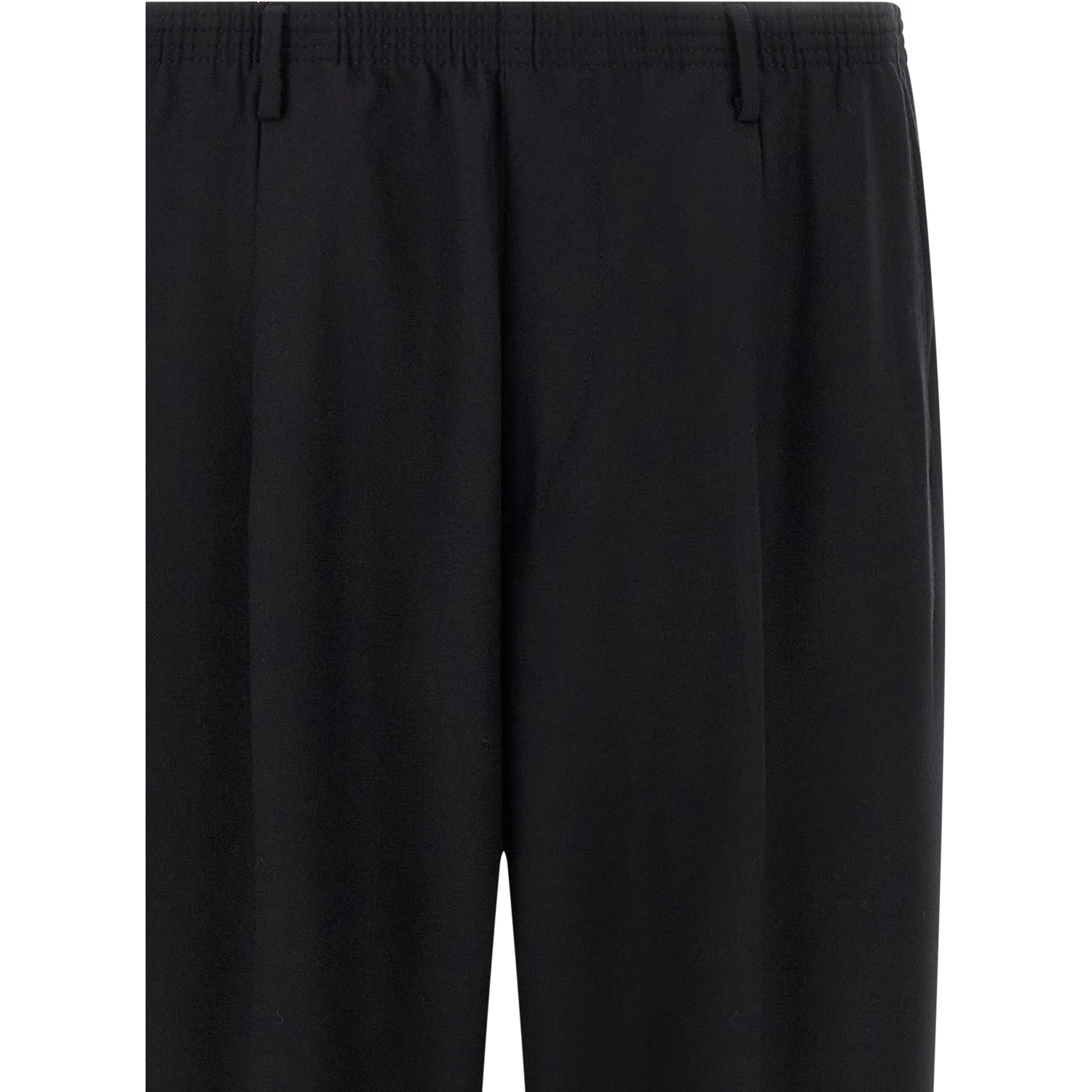 Black Wool Casual Pants