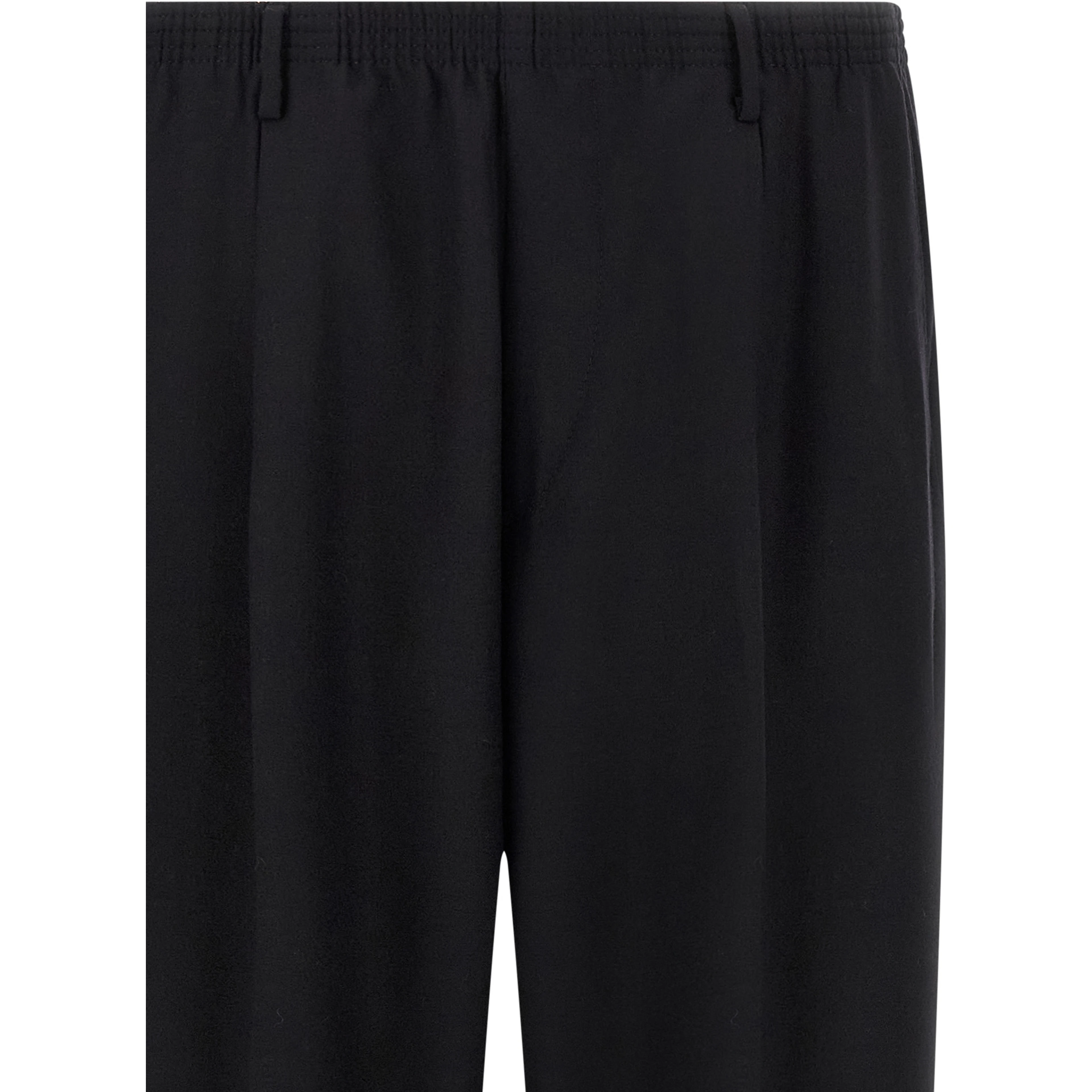 Black Wool Casual Pants