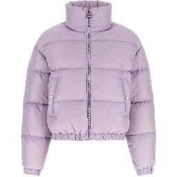 Purple Nylon Full-Length Jacket