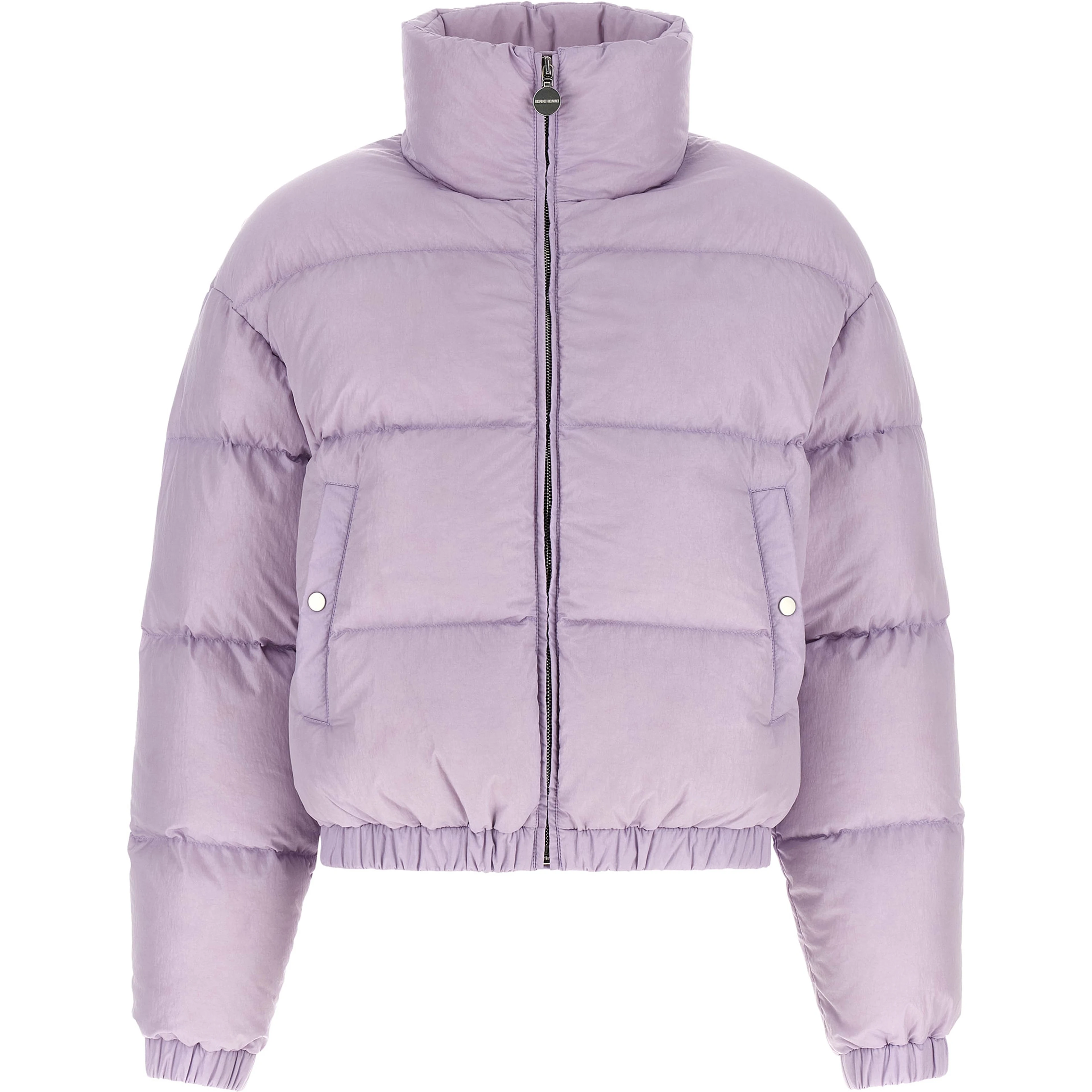 Purple Nylon Full-Length Jacket
