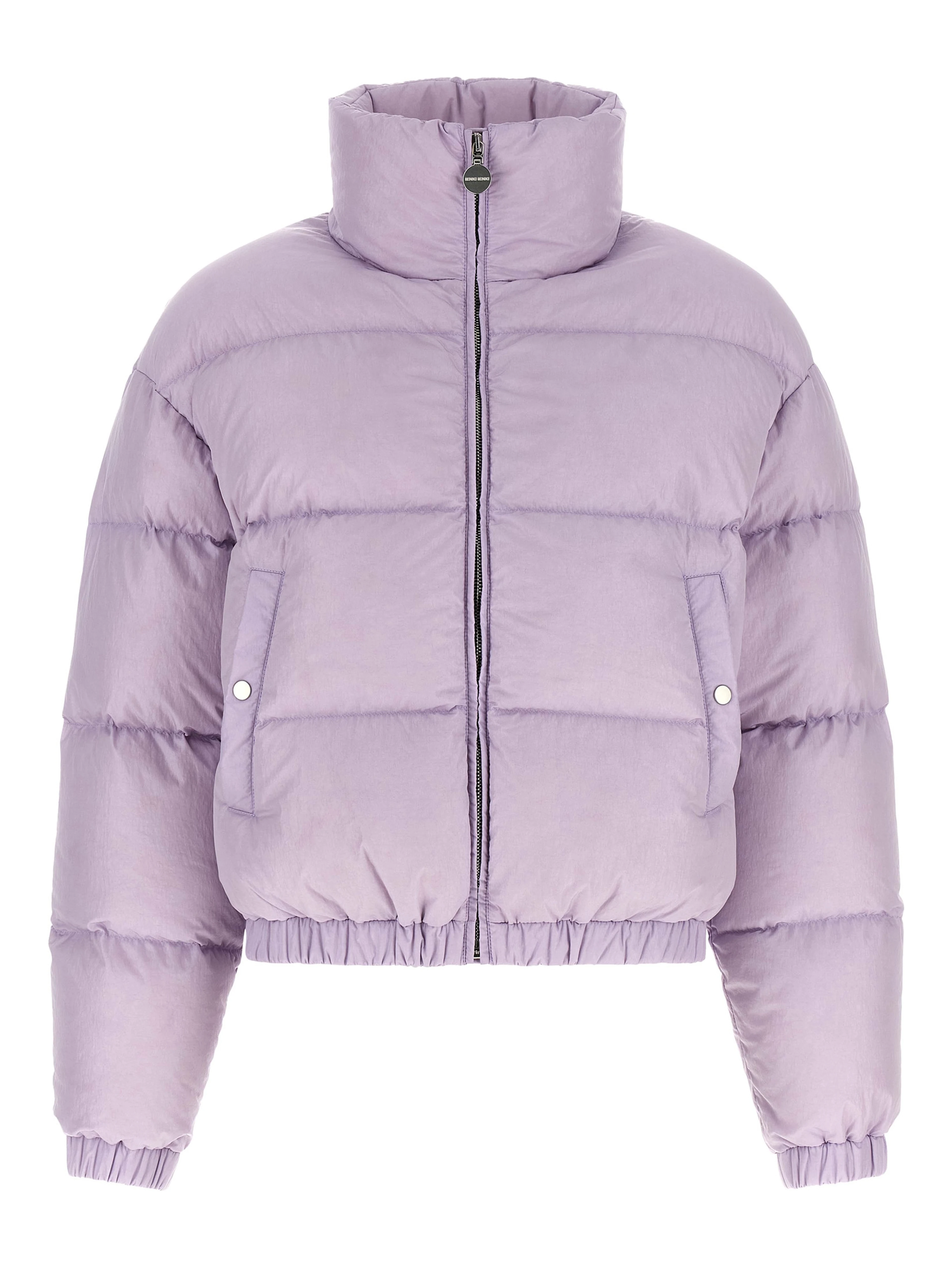 Purple Nylon Full-Length Jacket