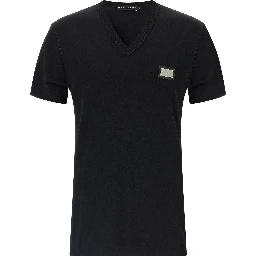 Black Cotton T-Shirt