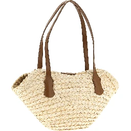 Beige Cork Shoulder Bag