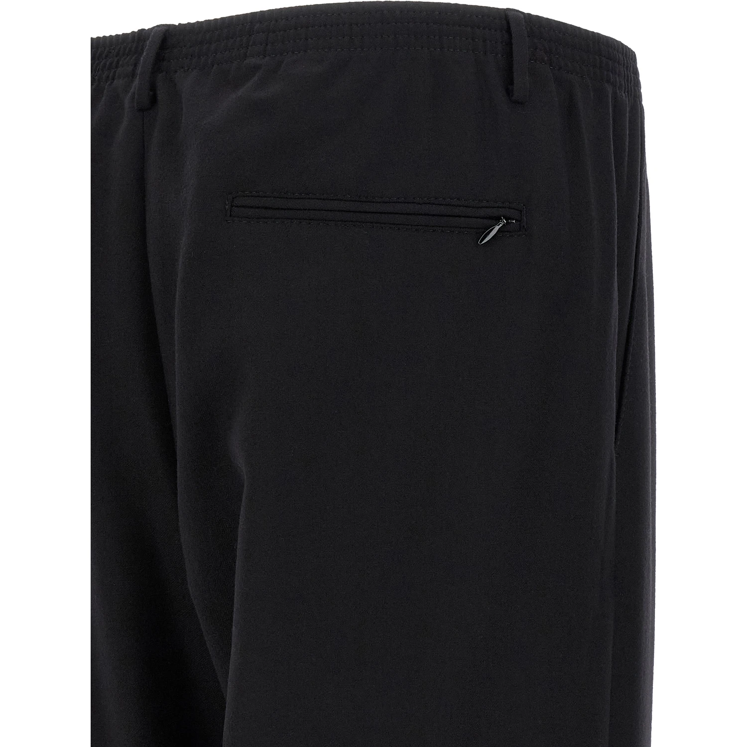 Black Wool Casual Pants