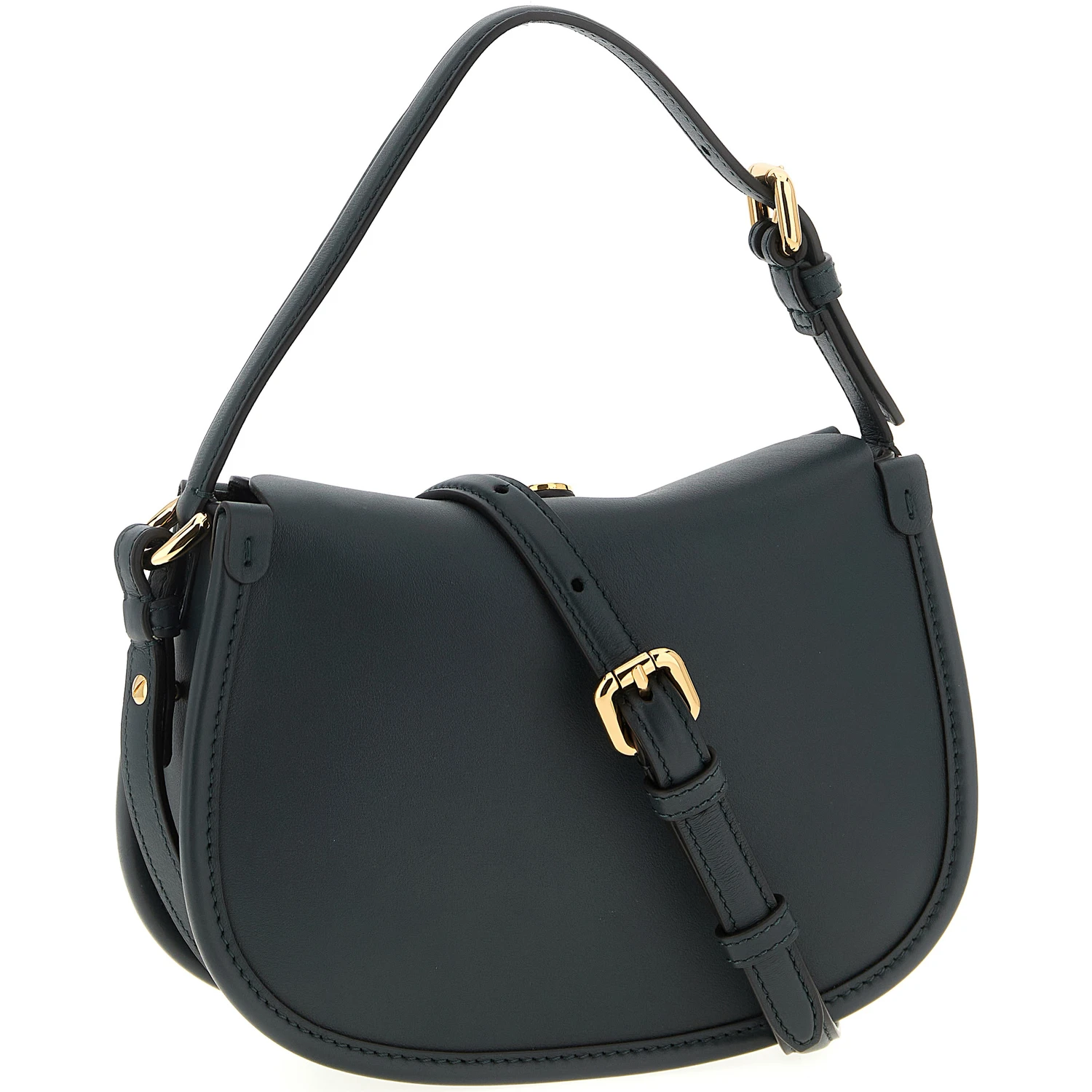 Bicolor Calfskin Crossbody Bag