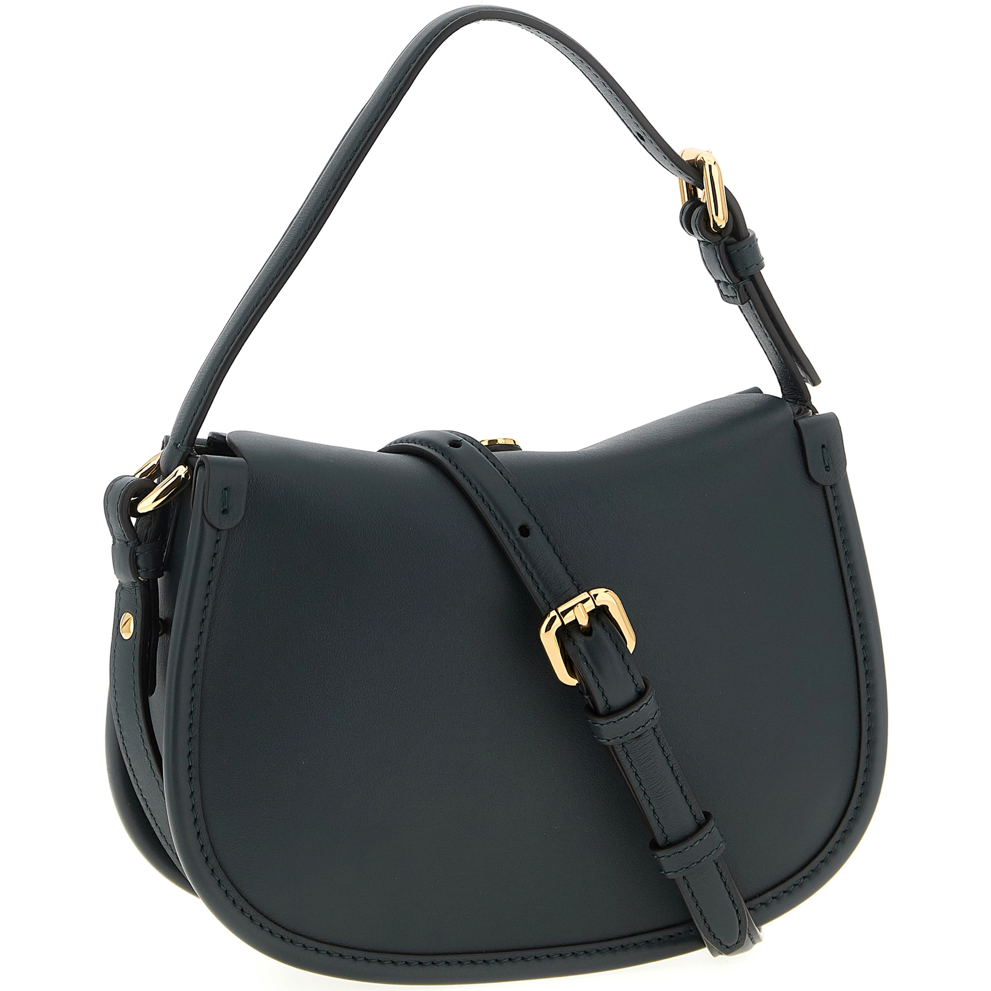 Bicolor Calfskin Crossbody Bag