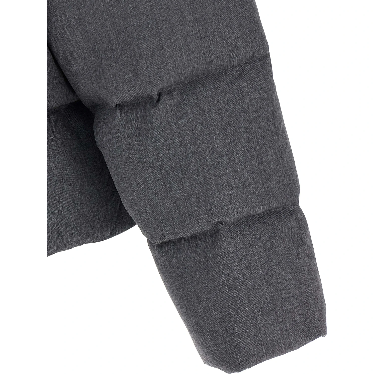 Gray Wool Full-Length Jacket